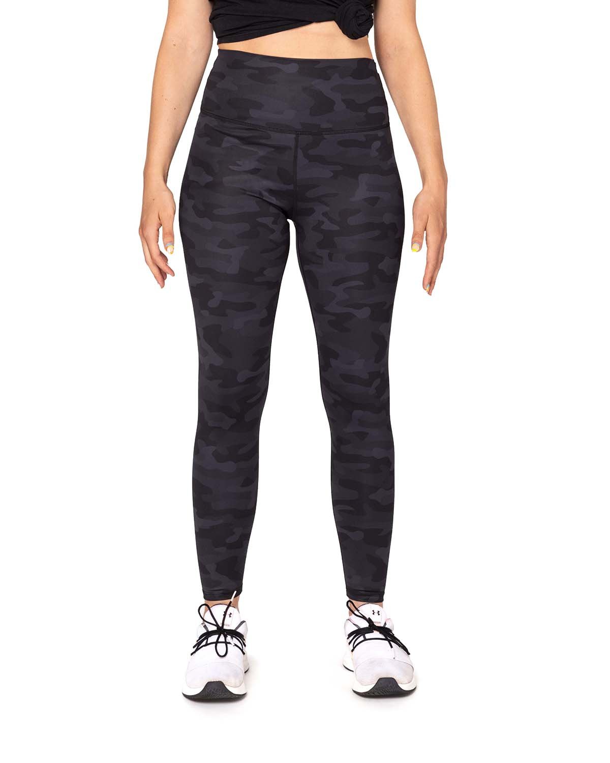 Savage Rep CORE High-Impact Recycled Leggings – Squat-Proof, Eco-Friendly Leggings in Black and Dark Camo