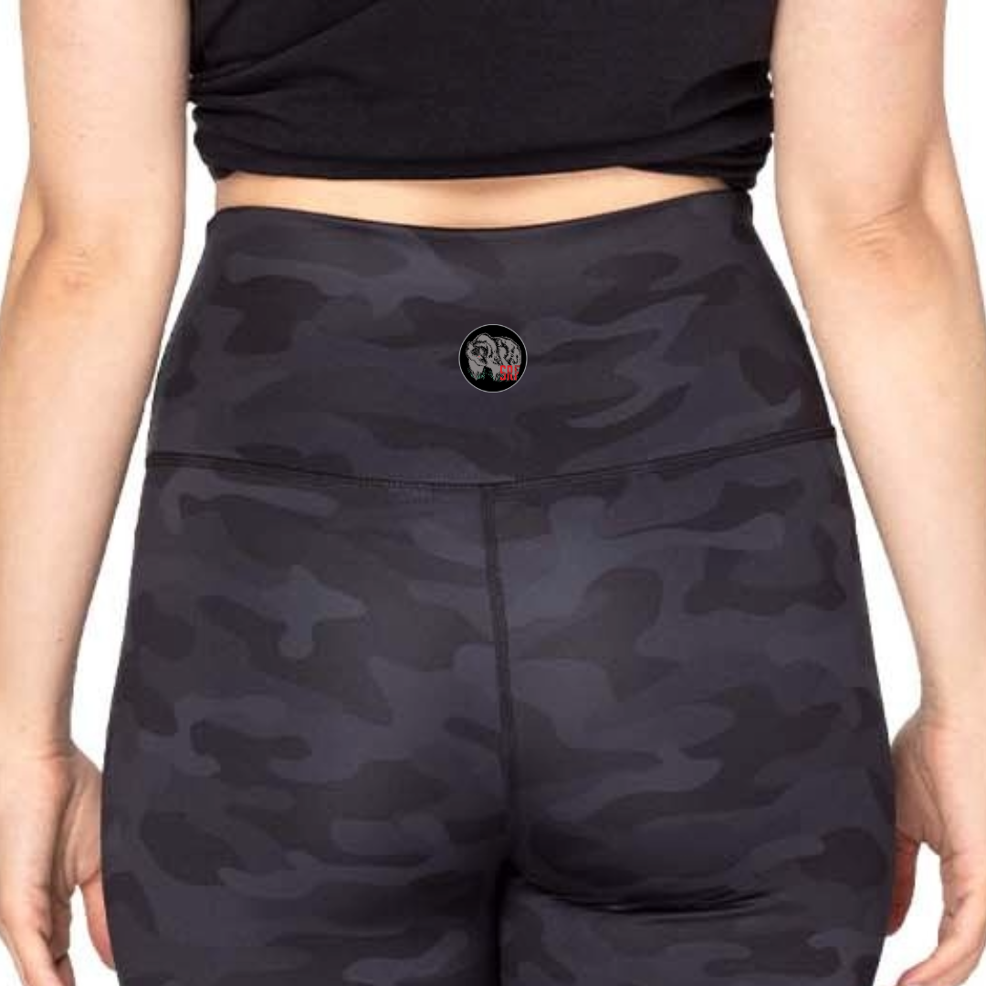 Savage Rep CORE High-Impact Recycled Leggings – Squat-Proof, Eco-Friendly Leggings in Black and Dark Camo