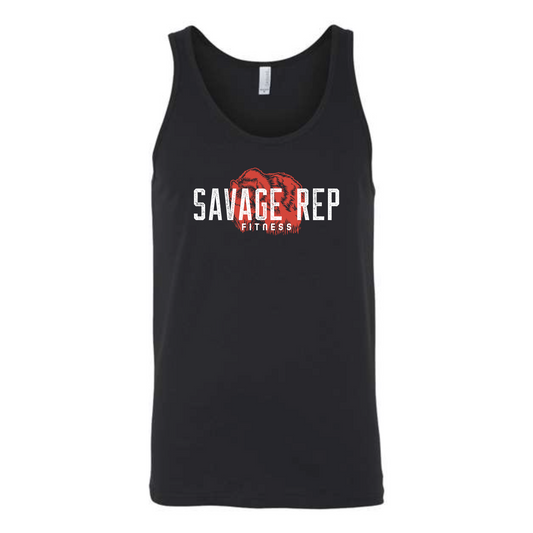 Savage Rep CORE Performance Tank Top – Full-Length, Moisture-Wicking Tank for Intense Workouts, Weightlifting, and Bodybuilding