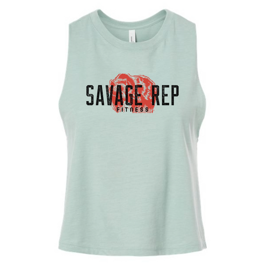 Savage Rep CORE Muscle Crop – Performance Crop Top for Women’s Workouts, Fitness, and Athleisure