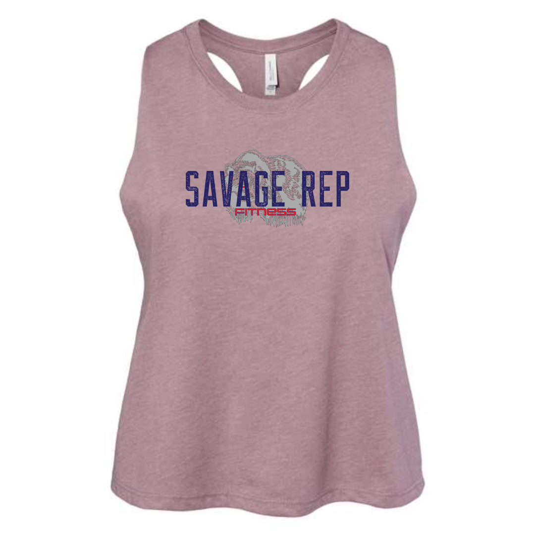 Savage Rep CORE Muscle Crop – Performance Crop Top for Women’s Workouts, Fitness, and Athleisure