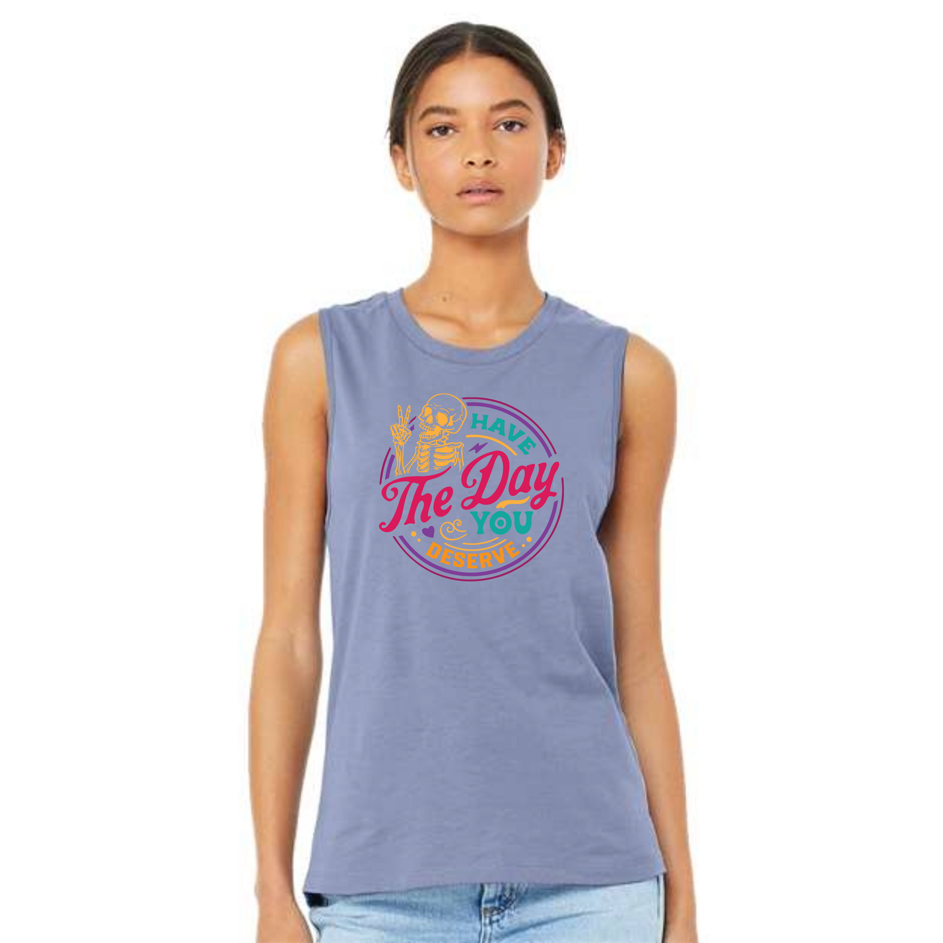 Savage Rep Full-Length Graphic Tank Top – Edgy Fitness Tank with